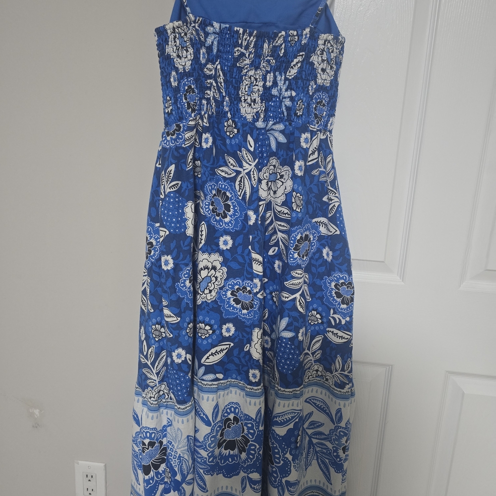 Rachel Zoe Floral Maxi Dress in Blue and White - Picture 5 of 12